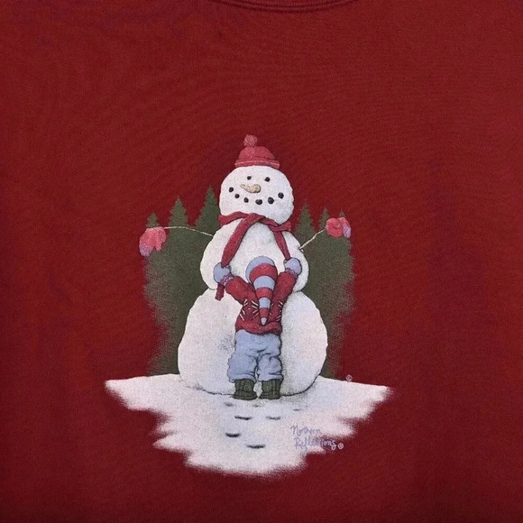 Northern Reflections Holiday Christmas Sweater Sweatshirt Winter  Snowman Small - Picture 2 of 8